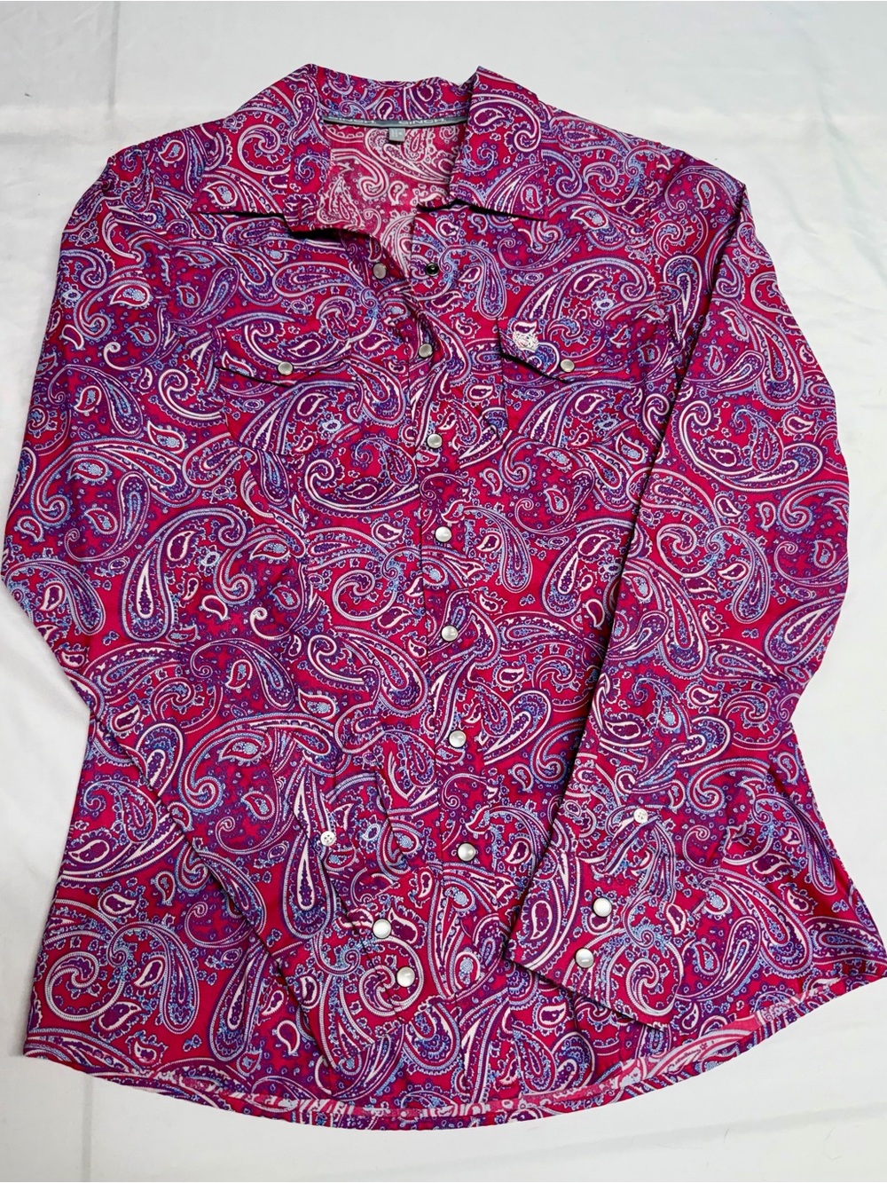 Cinch Pink Paisley Button-Down Western Shirt